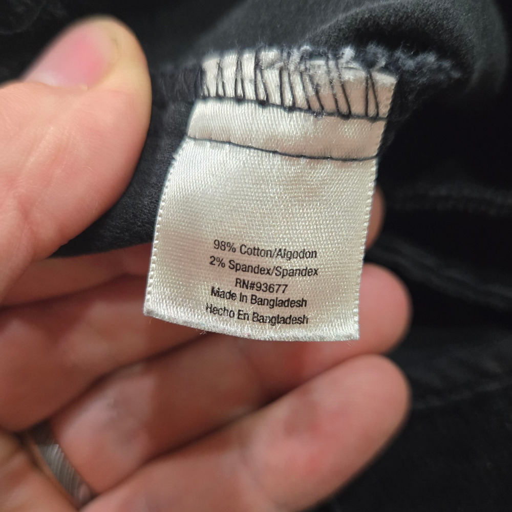 Y2k Black Corduroy Front Button Collared Welt Poc… - image 7